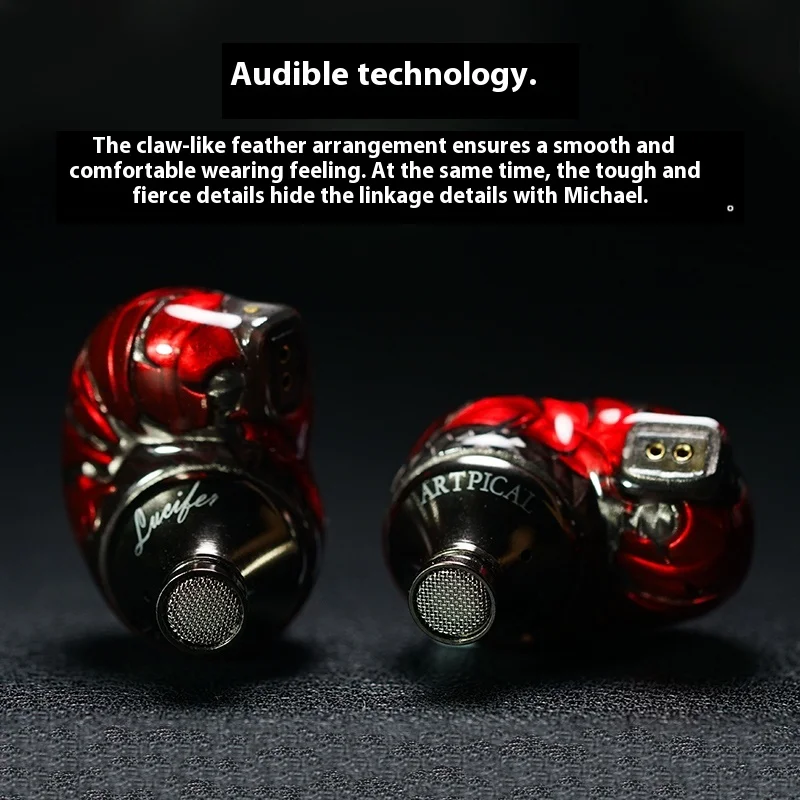 ARTPICAL Lucifer Wired In-Ear HIFI Earphones 10mm Titanium