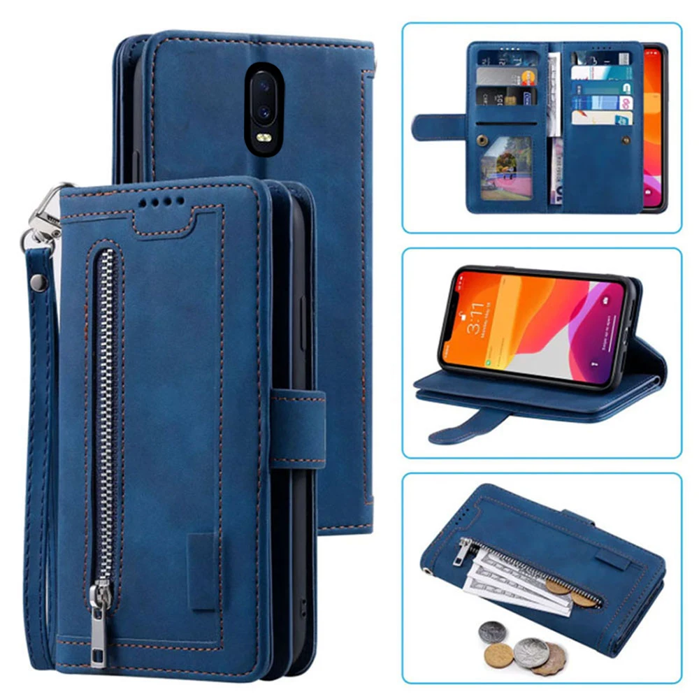Premium 9-Card Wallet Case with Zipper and Wrist Strap - Carnival Folio Edition