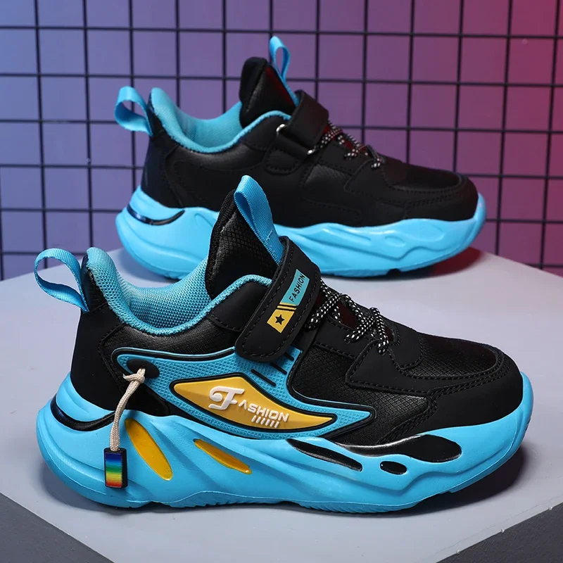 

Children Sneakers Casual Shoes for Boys Leather Comfortable High Quality Running Sports Kids Girls Flat Shoes