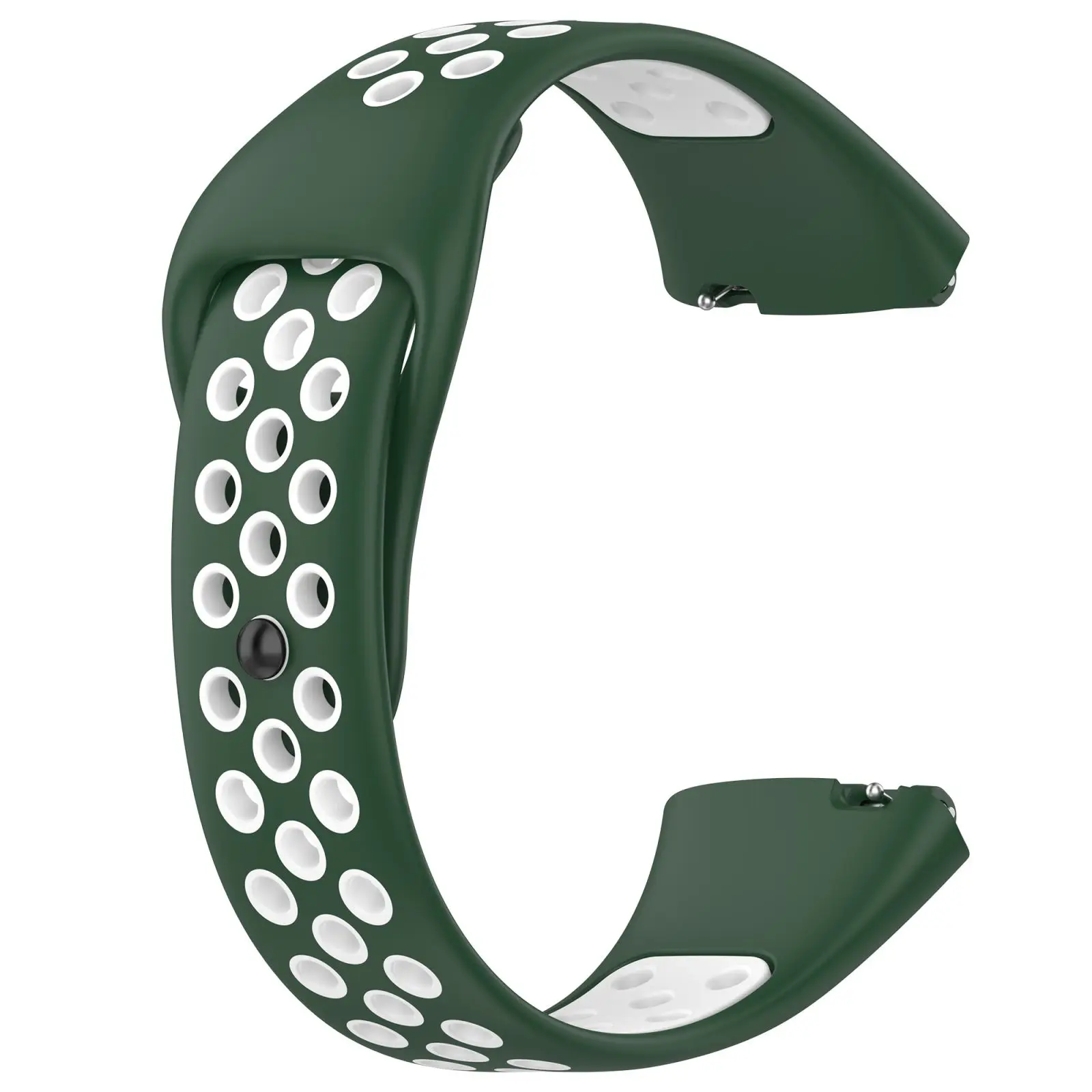 Soft Silicone Sport Band Rubber Watchband Double Color Wristband Bracelet