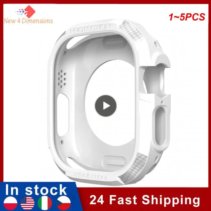 

Чехол-бампер для часов iWatch Series 8 Ultra, мягкий прозрачный из ТПУ, 1-5 шт.