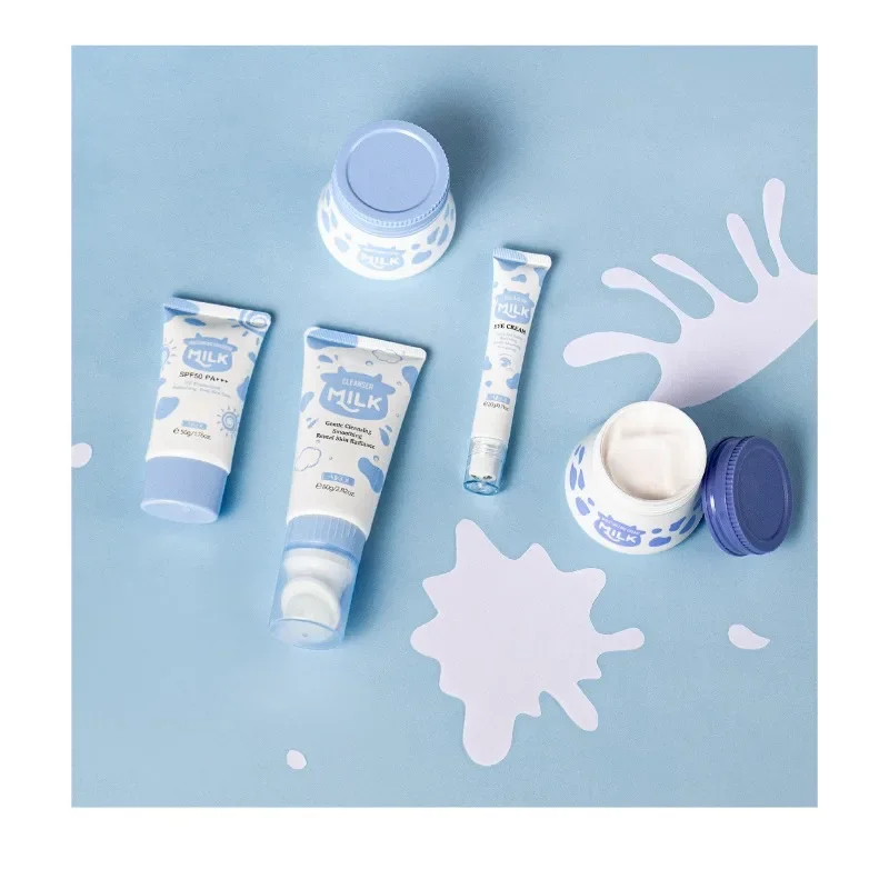 LAIKOU Milk Skin Care Set 5-Piece Moisturizing Facial Care Set