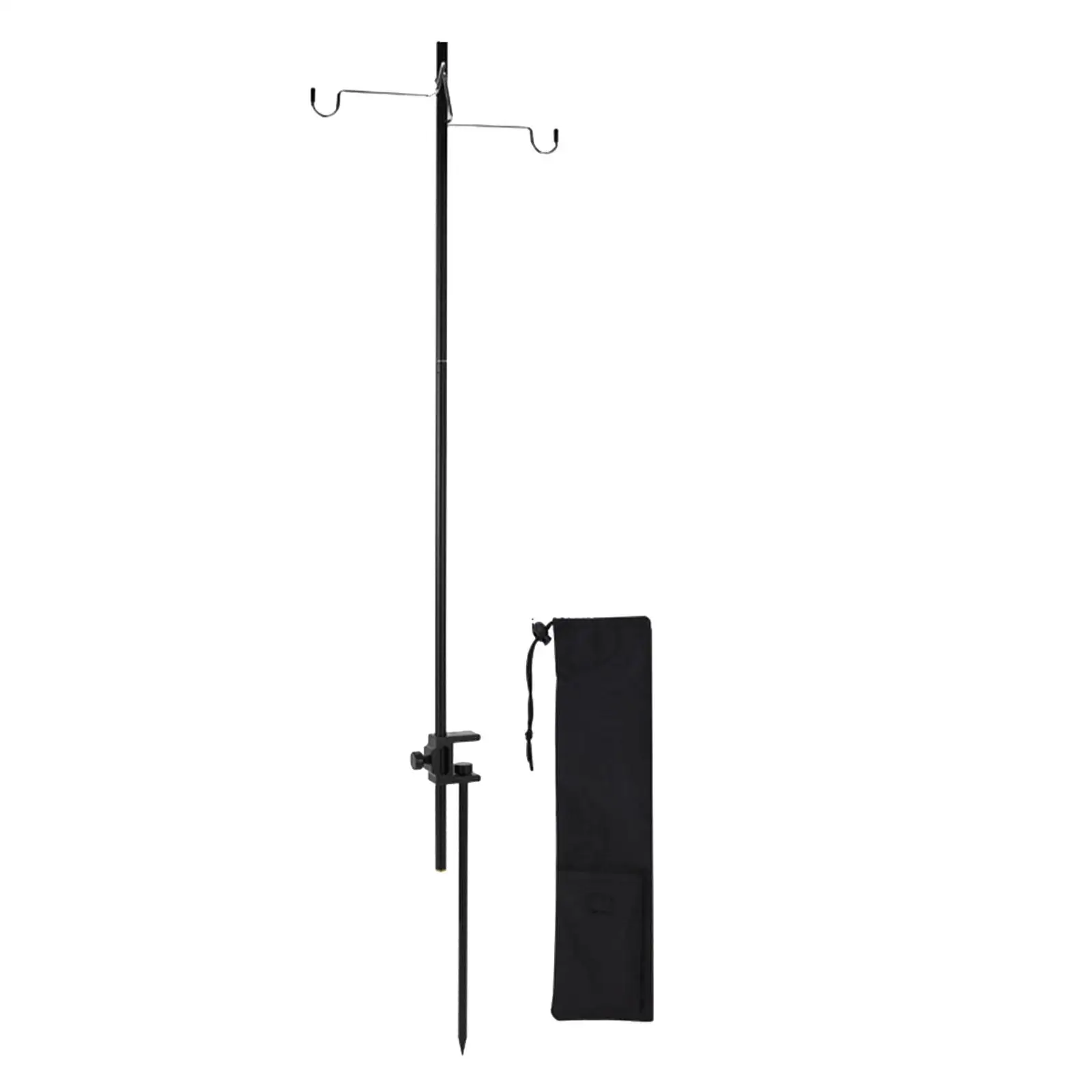 

Outdoor Lamp Pole Post Multifunction Desktop Camping Lantern Stand Lamp Hook Stand for Patio Traveling Garden Backyard Pathway