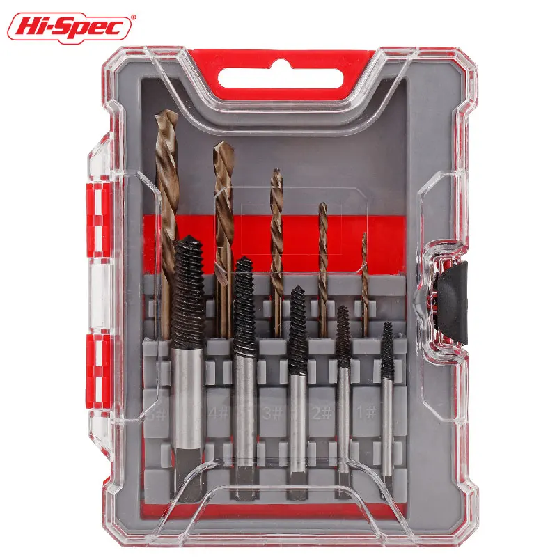 Damaged Broken Screw Remover Extractor Drill Bits With Storage Case