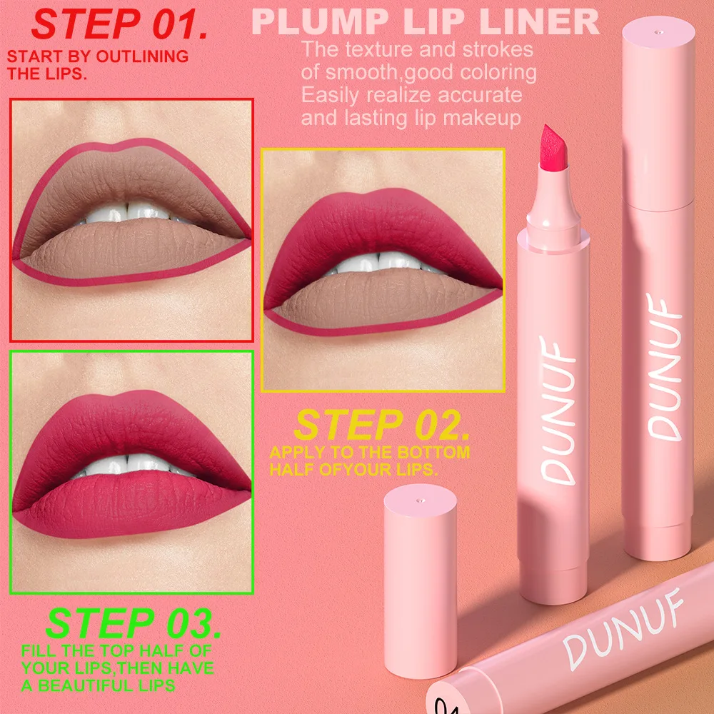 5 Colors Lipstick Pencil Matte Velvet Waterproof Long-lasting Non-stick Cup Lip Stick Sexy Rose Red Orange Lip Liner Makeup 4