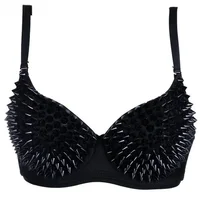 Newest Sexy Lingerie Sexy Women's Rhinestone Cover Bra Top Gold/Silver Plunge Wire Free Bralete Fashion Sequined Cover top - Image 3