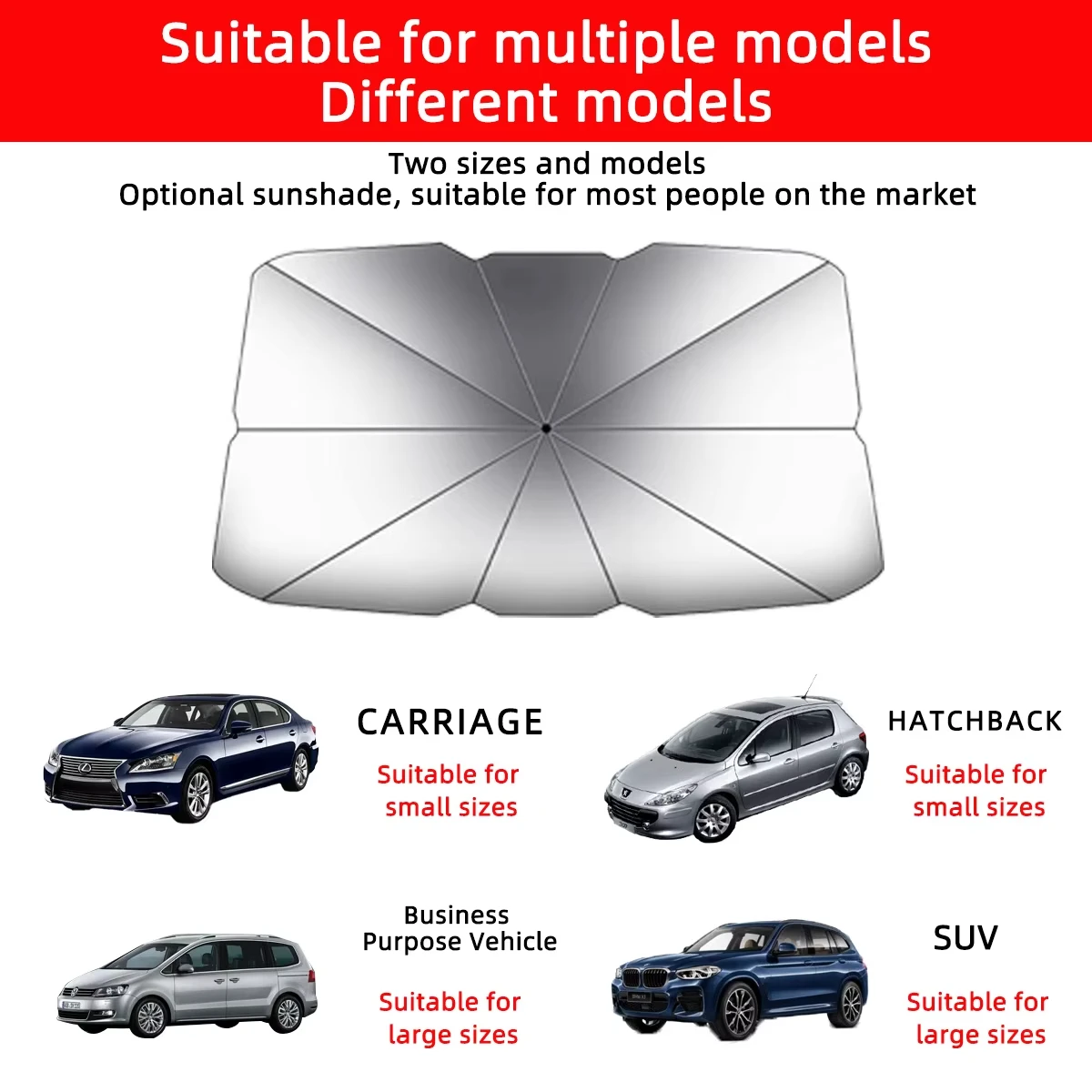 Car Sunshade Umbrella Portable Foldable Windshield Protector Parasol for Auto Window Shading Summer Sun Protection Accessories windshield sunshade car sunshade windshield sun shade