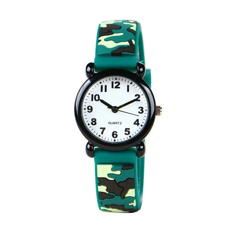 Cartoon Small Boy Camouflage Outdoor Sports Watch Children's Student Quartz Watch