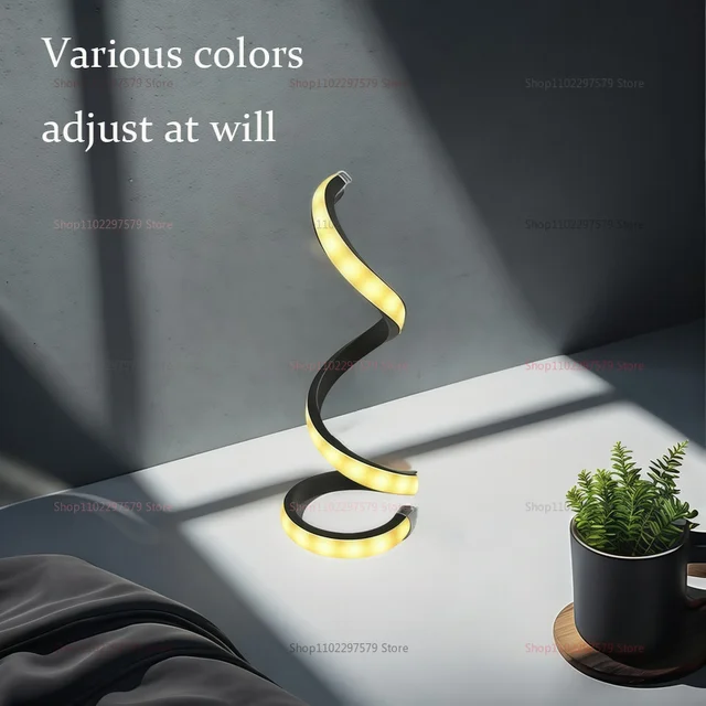 Modern LED Spiral Table Lamp 1