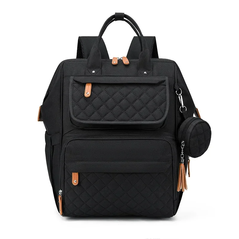Milk Bottle Diaper Multi Compartment Maternal Christmas Large Capacity Mommy Bag Multi Functional Portable Mom Storage Backpack