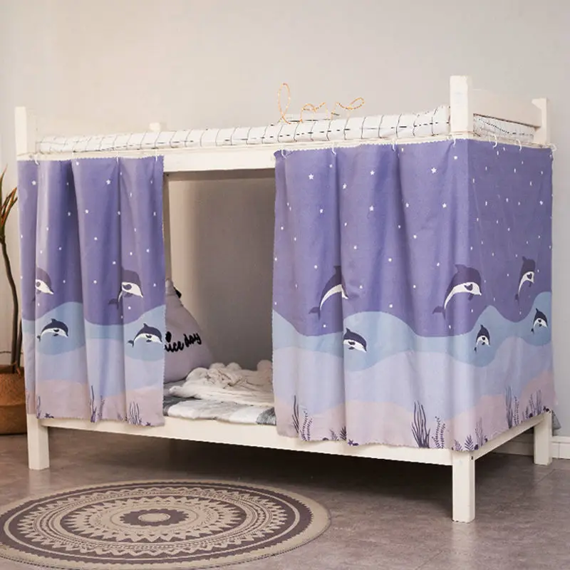 Student Dormitory Bed Curtain Blackout Cloth Mosquito Nets for Bedding Tent Bed Canopy School Bed Nets 1.2/1.5m High*2m Long 5