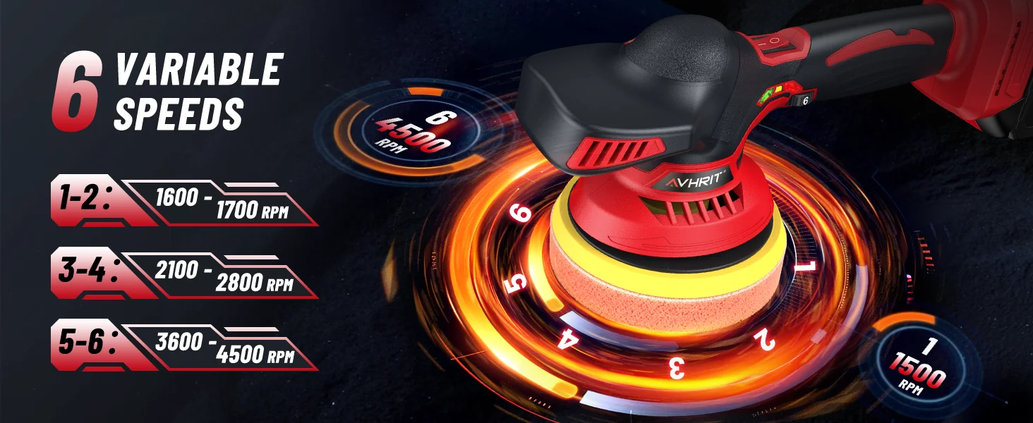 6 Variable speed polisher