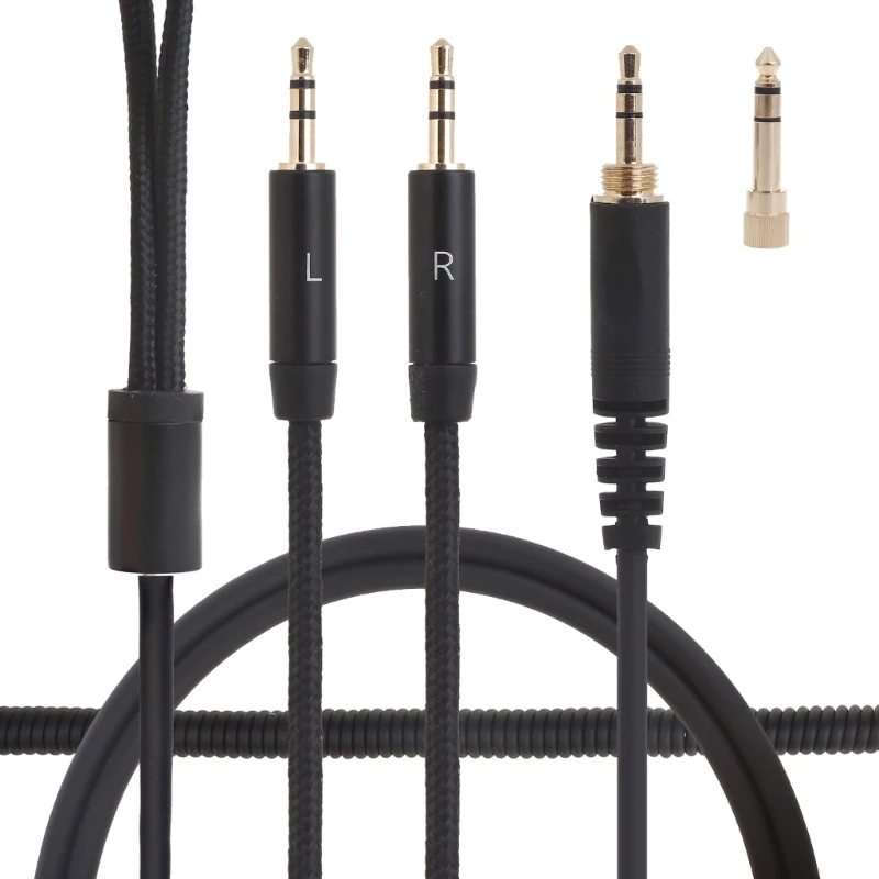 

Braided Headset Cable for Republic Tracks Headphone Gold-Plated Connector