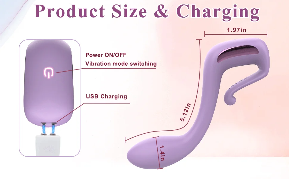 Adult Sex Toys G Spot Vibrator Female Finger Shaped Waterproof Powerful Vibes for Clit Nipple Clitoral Stimulator for Women