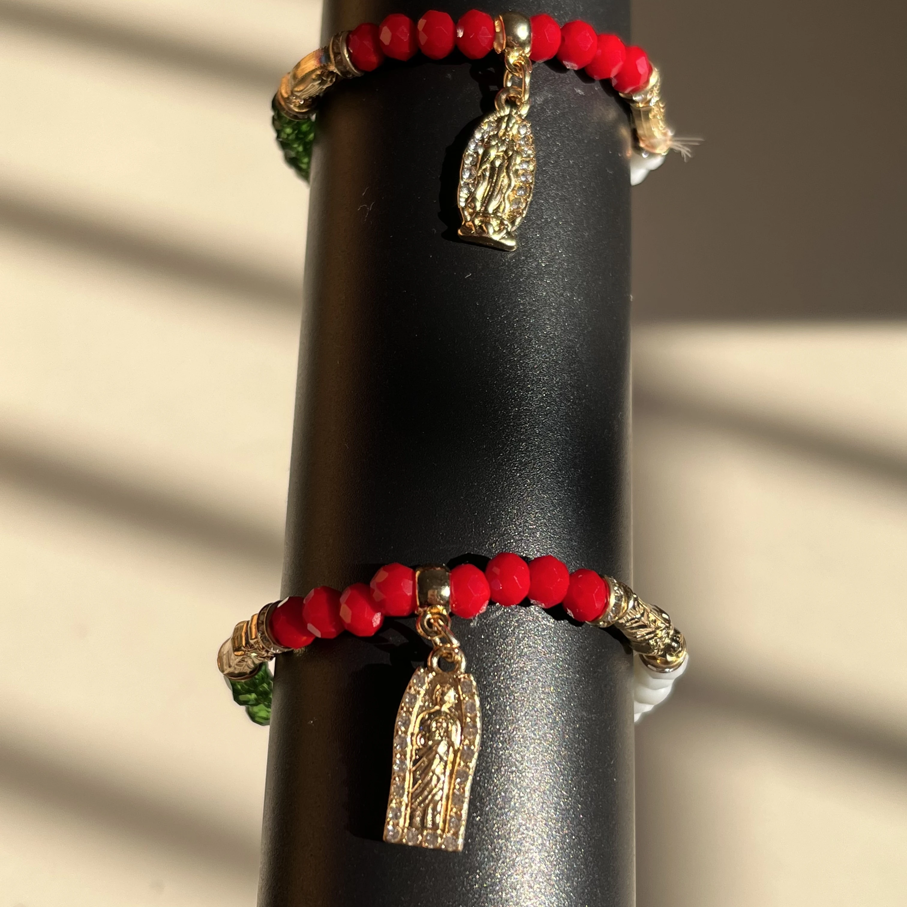 Mexican Gold San Judas Woven Bracelet adjustable -   Diy bracelet  designs, Bangle bracelets with charms, Mexican jewelry bracelets