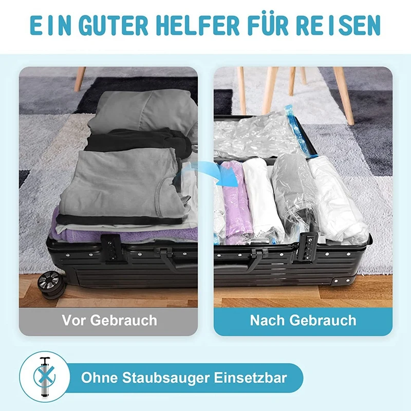 Bogen Session Webstuhl vakuumbeutel kleidung ohne staubsauger Fluggesellschaften Sicher Ausblick
