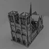 Notre Dame de Paris 3D Metal Puzzle Building Blocks Kits DIY Mecha for Teens Men Hobbies Toys Great Gifts# 2