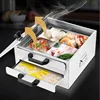 Rice roll machine small household 304 stainless steel drawer type tray steamer mini household Guangdong rice roll steamer 1