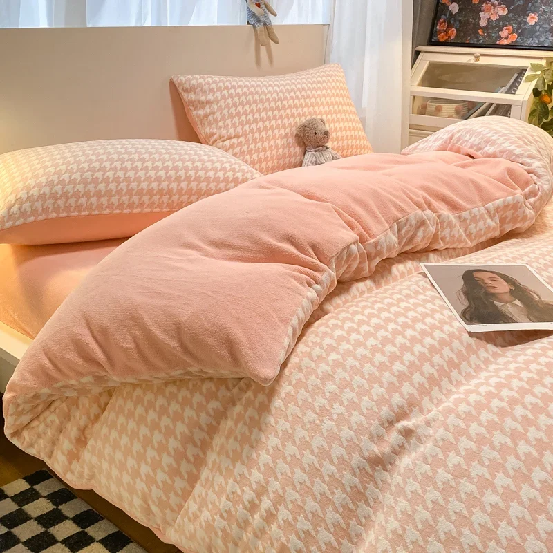 1pc Thicken Winter Duvet Cover Warm Milk Velvet Comforter Cover Double Side Velvet Bed 3D Carve Flower Comforter Set Bedding Set S931f8cddcfaa4dcead5bd9eaac575c73n