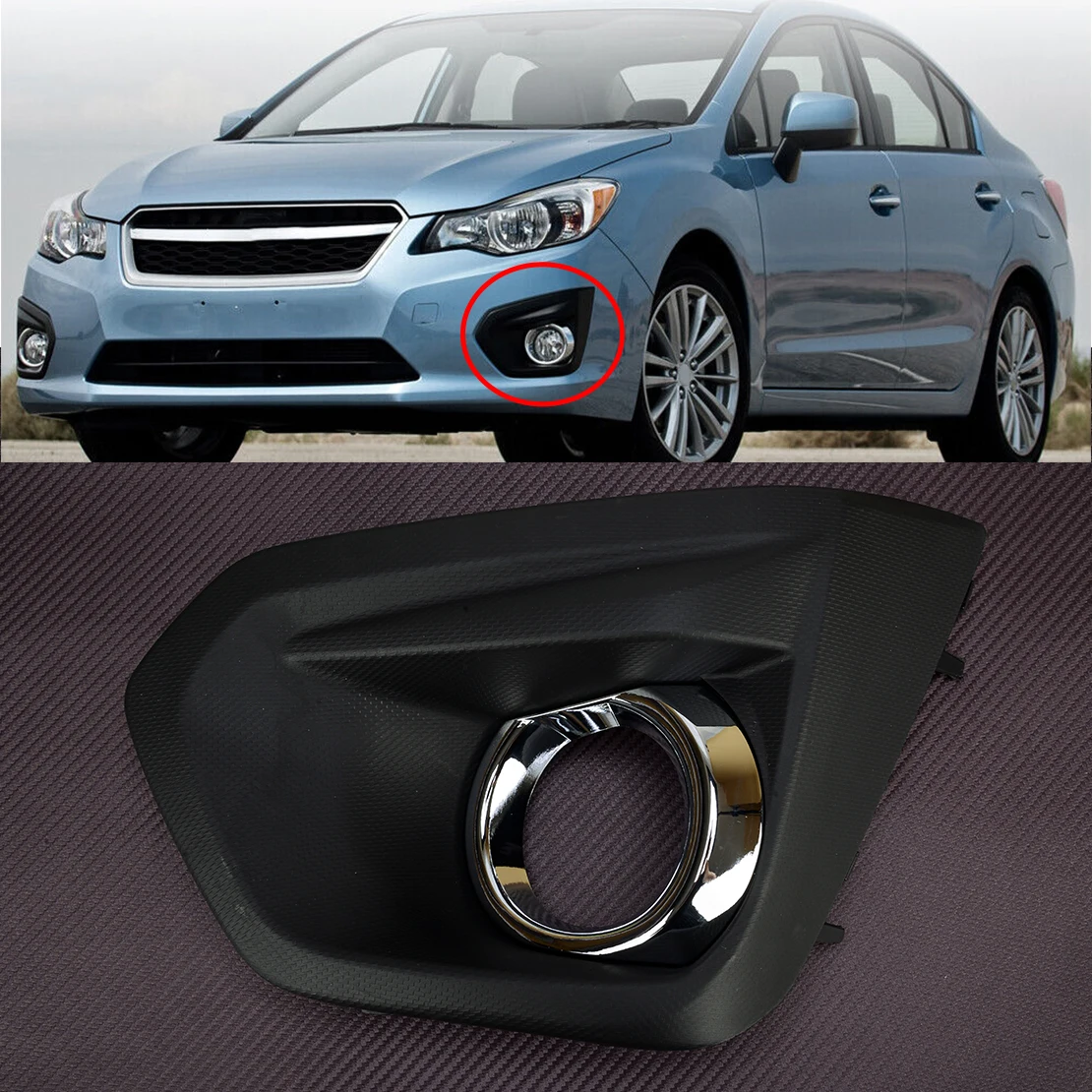 

Передняя левая противотуманная флисовая Обложка для Subaru Impreza 2012 2013 2014