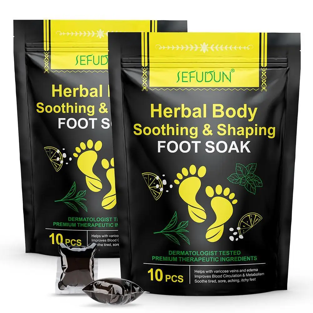 

10 шт., очищающая пудра для ног, с бусинами