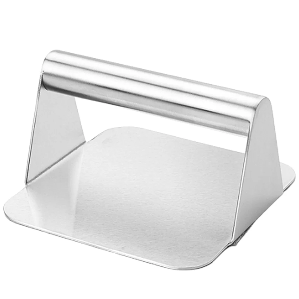 Stainless Steel Smash Burger Press Non-Stick Hamburger Press Grill for Smashburger Bacon Ground Beef Meat Sausage