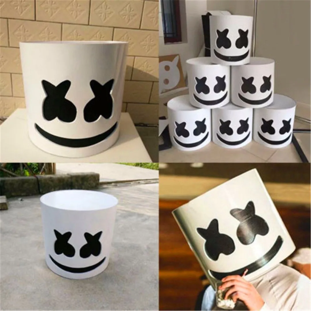 DJ Marshmello Mask Cosplay Costume Helmet For Party Electric Syllable Halloween