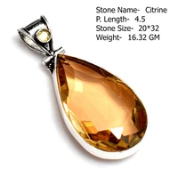 Véritable pendentif labradorite agate améthyste citrine Lapis 5