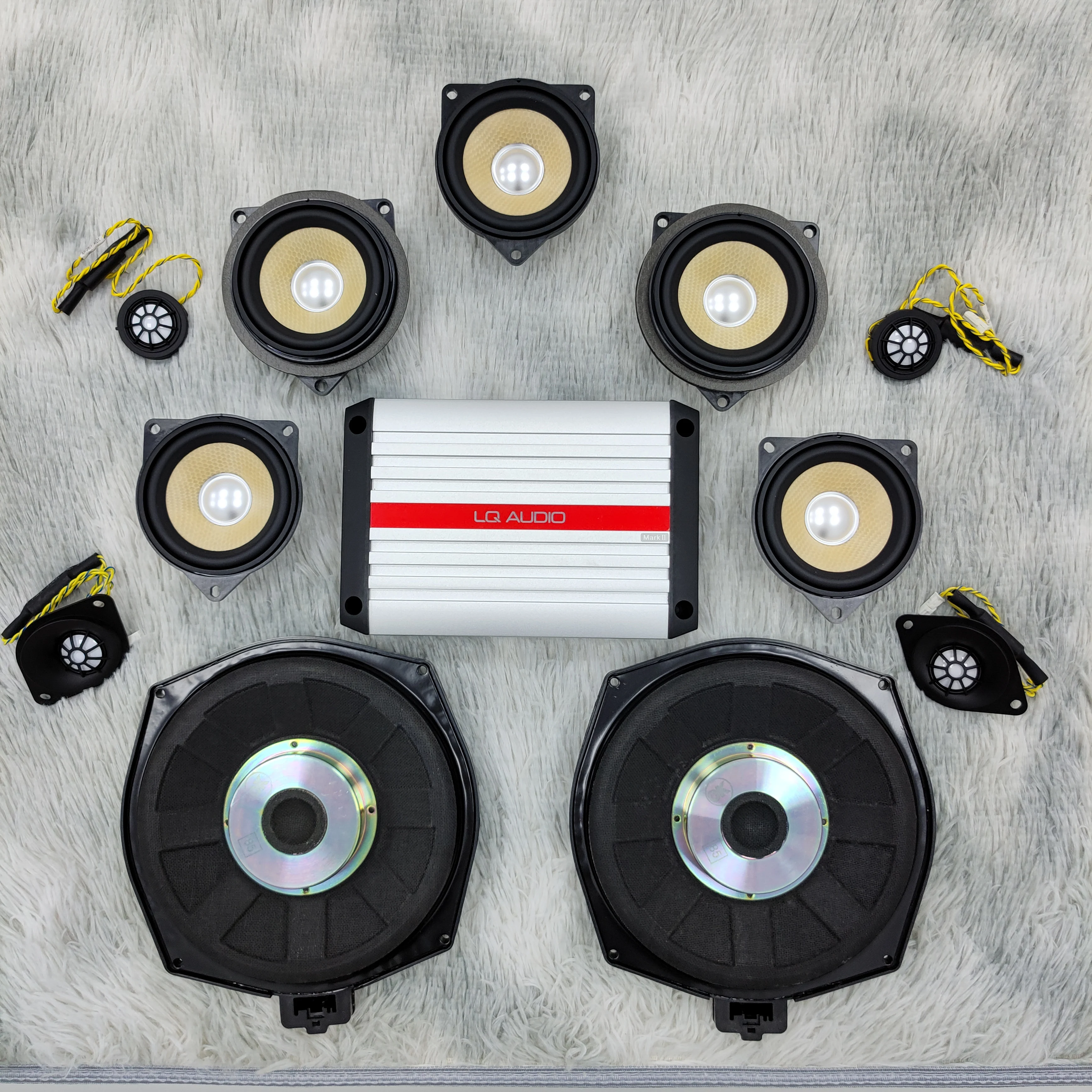 Car For BMW E90 Audio System Kit Door Midrange Speaker Seat Subwoofer