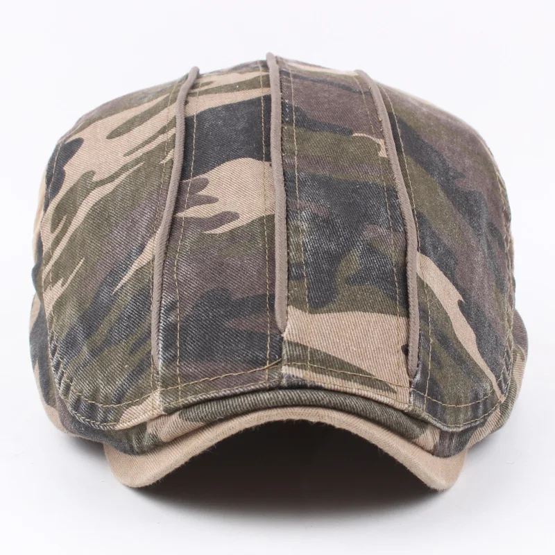 Men Women Beret Hat Popular Classic Newsboy Gatsby Cabbie Ivy Ascot Flat Cap Collection Fashion Camouflage cotton newsboy cap berets hat