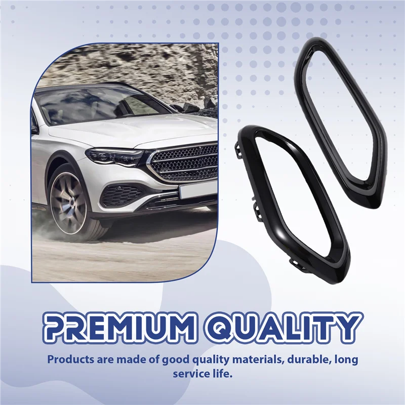 For Mercedes Benz GLC-2025 2548858300 2548858400 Car Rear Exhaust Muffler Tip Tail Pipe Black