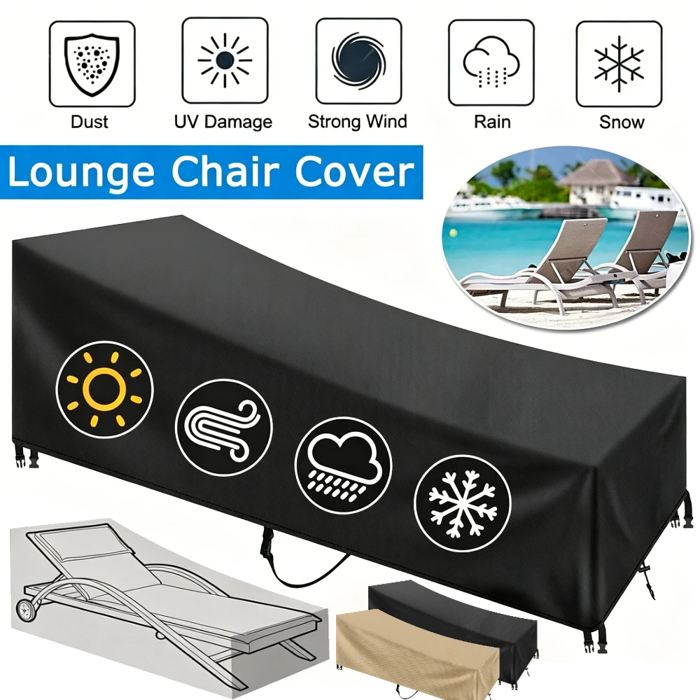 Waterproof Outdoor Sun Lounger Protective Cover