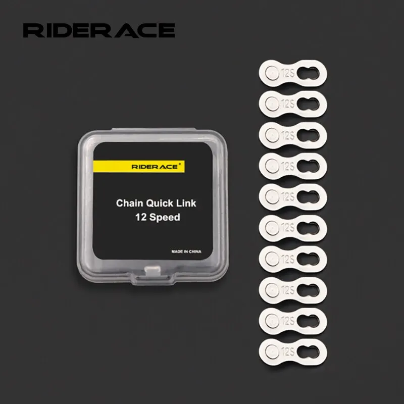 RIDERACE 자전거 체인 링크 커넥터, 매직 버튼 10 11 12 속도 5 쌍 도로 사이클링 산악 자전거 빠른 마스터 링크 