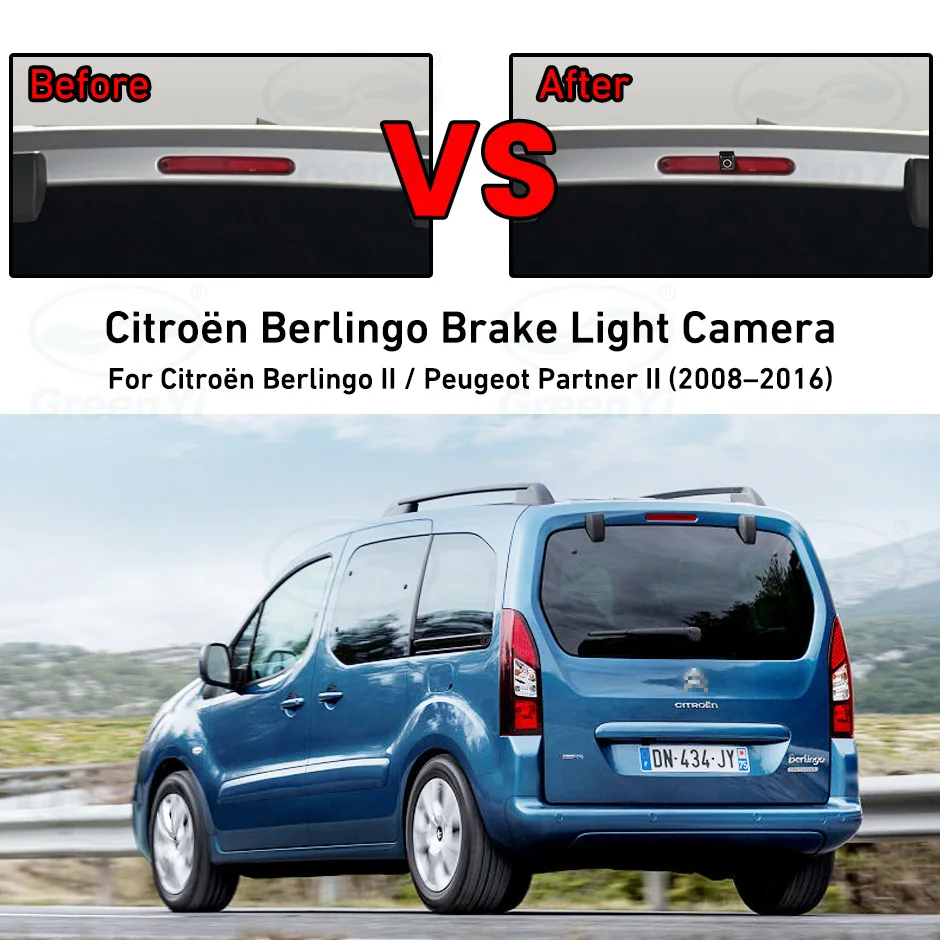 AHD1080P Auto RückfahrKamera Für Citroen Berlingo Peugeot Partner II 2008-2016 HD Backup