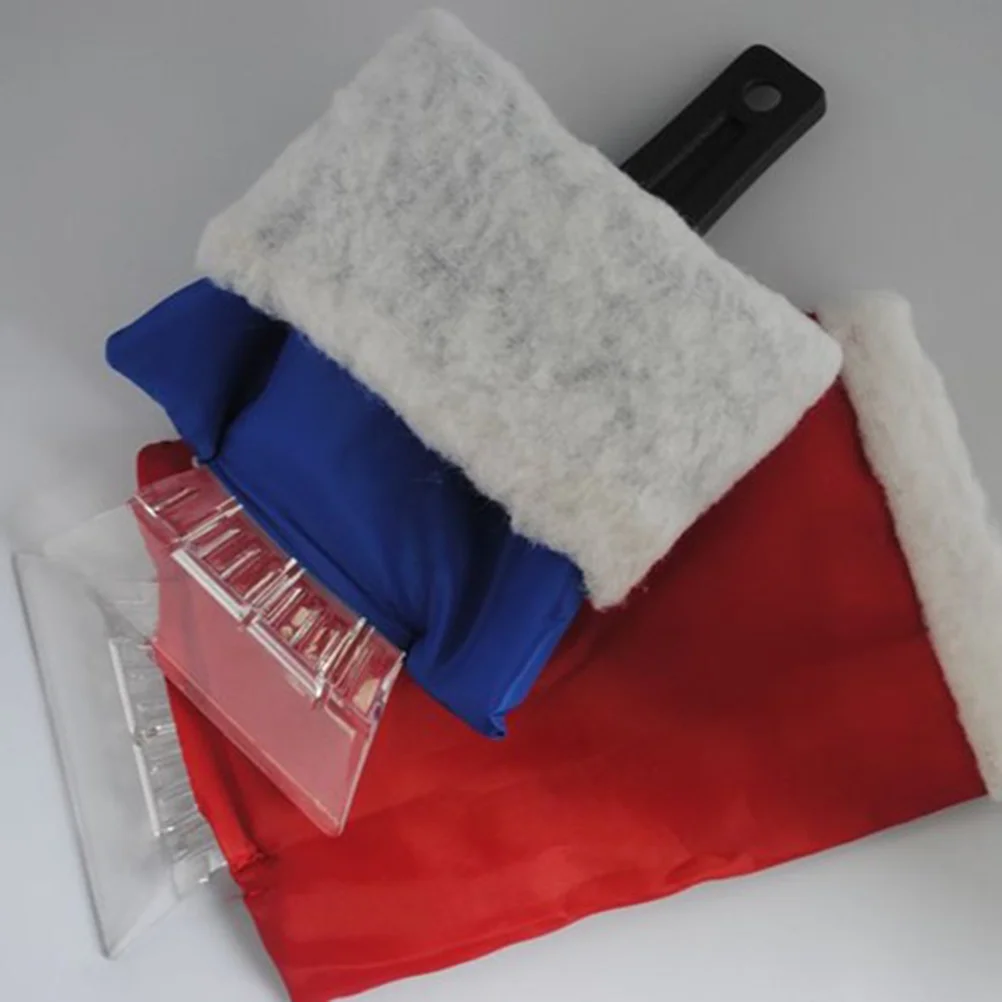 Snow Car Snow Scraper Ice Cleaner Cleaner For Windshield With Glove(Blue) Scraper for Car