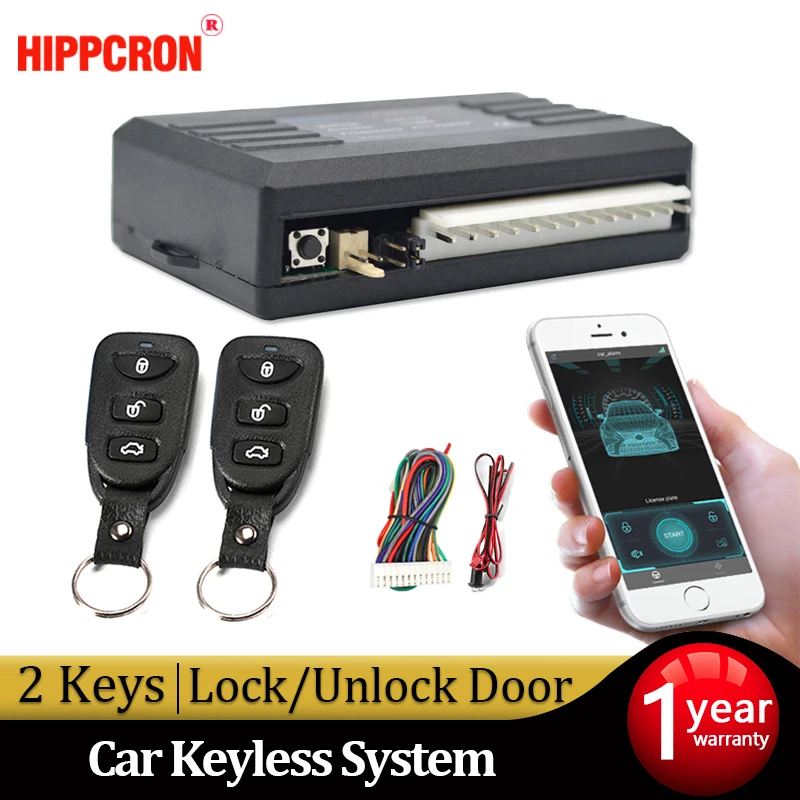 Car Alarm System Entry Keyless System Central Locking Auto Remote Central Kit Door Lock APP Remote Control