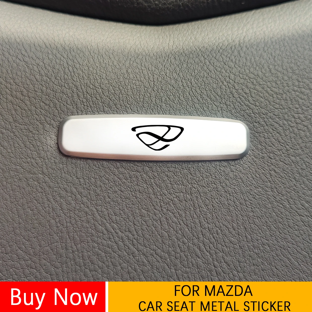 1 Pz Seggiolino Auto Poggiatesta Sticker Tuning Badge Metallo Per Mazda Bt-50 Mx-5 Cx-3 Cx-5 Cx-30 Mps Demio Atenza Cx-8 Accessori Auto