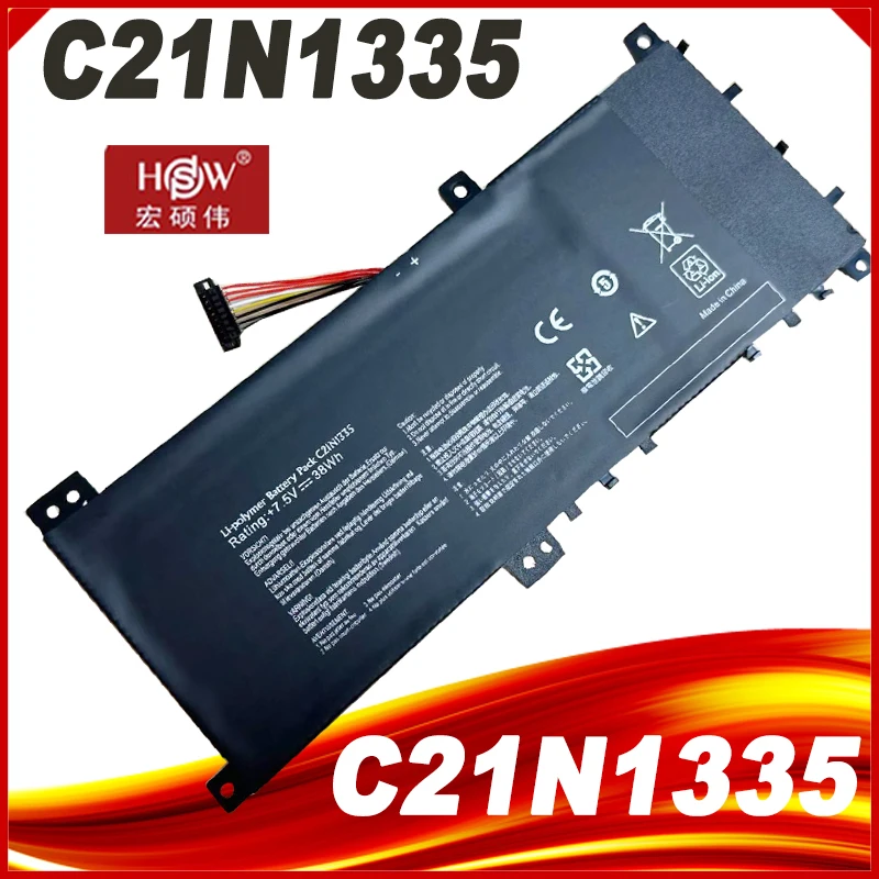 C21n1335 nova bateria do portátil para asus