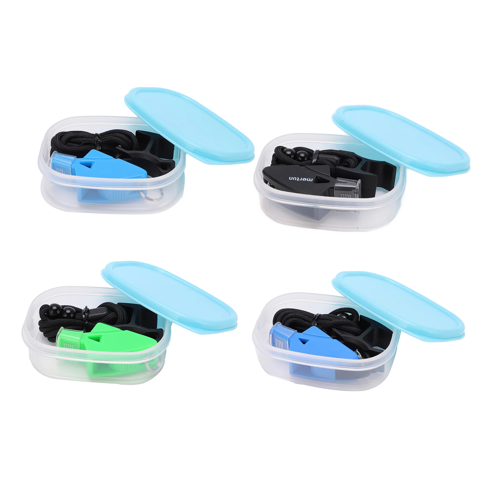 Whistle Crisp Sound Football Whistle with Lanyard Finger Clip for Sports for Emergency