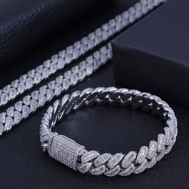 Cadena De Cuerda Oxidada Con Corte De Diamante De Plata De Ley 925 Collar De Italia