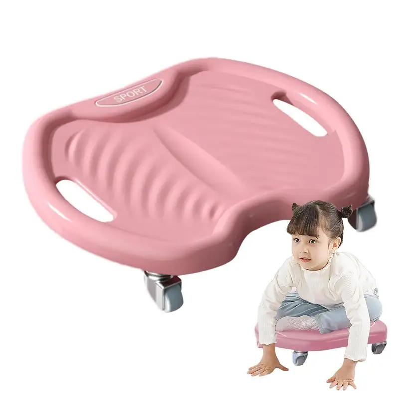 Exercise Roller Wheels Abs Wheel Roller 360 Scroll Wheel Four Wheels Curved Groove Handle Mute Ab For Building Muscle