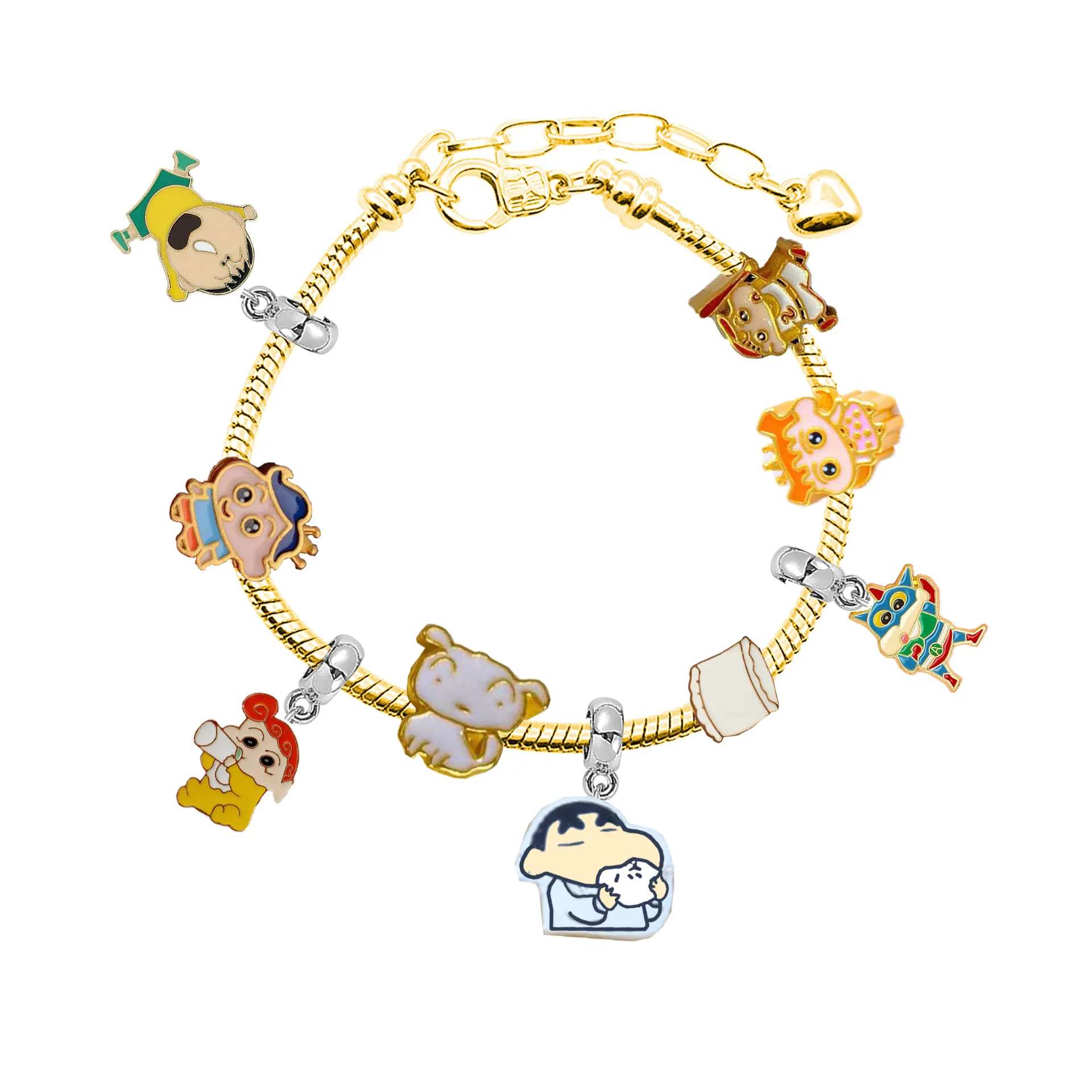 Kuromi Charms Bracelets Sanrio Cartoon Figure Pendant Hand Chains Cute  Kuromi Beads Diy Bangles for Women Fashion Jewelry Gifts - AliExpress