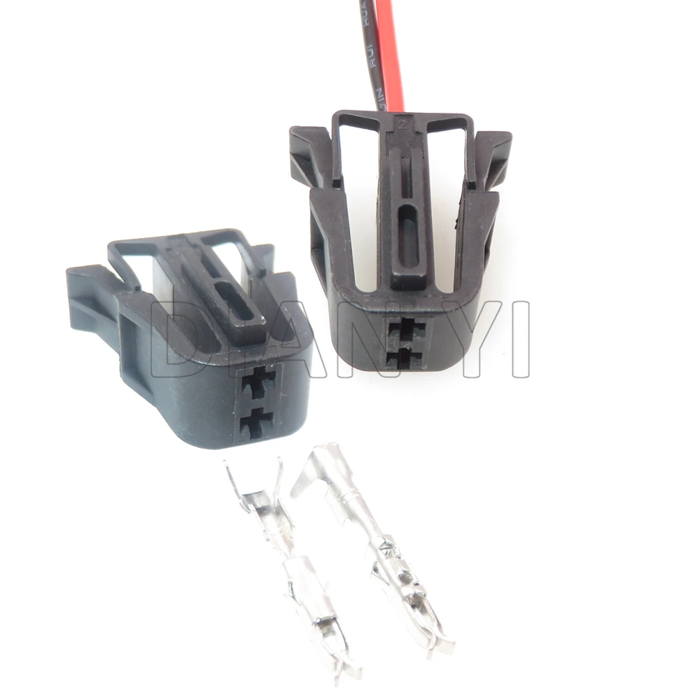 

1 Set 2 Way Starter Car Electrical Wire Harness Connectors With Cables 535972721 Auto Wiring Terminal Socket For VW