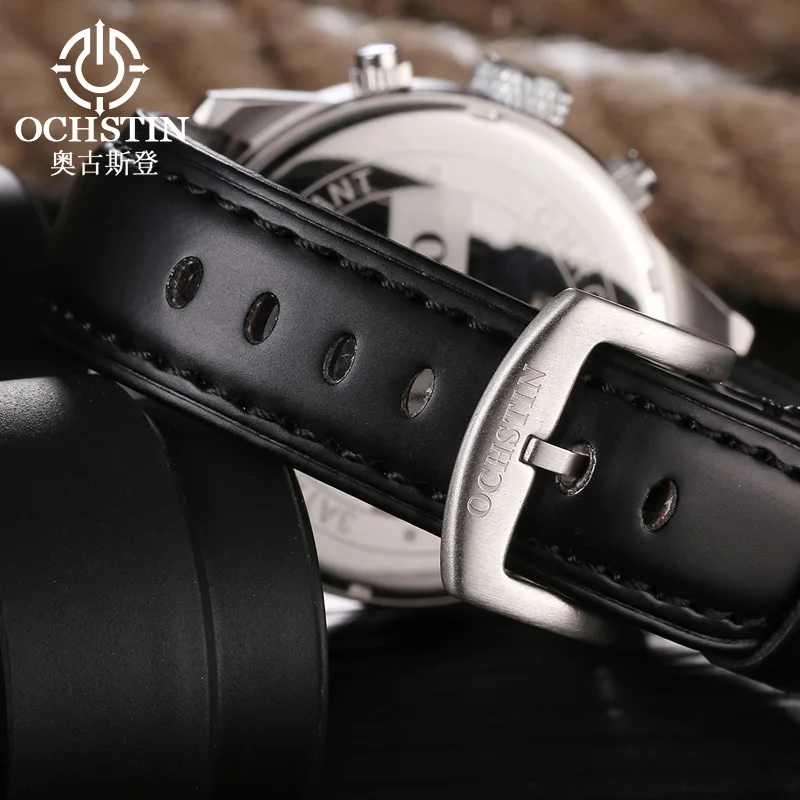 Special OCHSTIN new men's watch multi-function running second chronograph watch fashion Joker men's watch