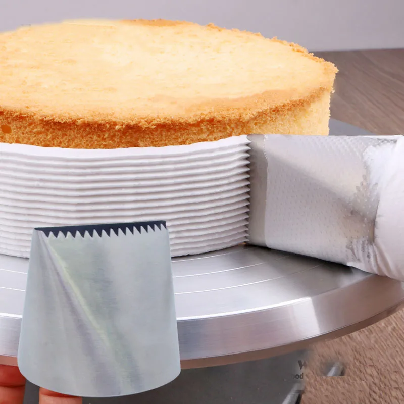 Extra Large Stainless Steel Cake Decorating Nozzle DoubleSided Icing Tip Baking Perfect for Home Kitchens Bakeries Restaurants
