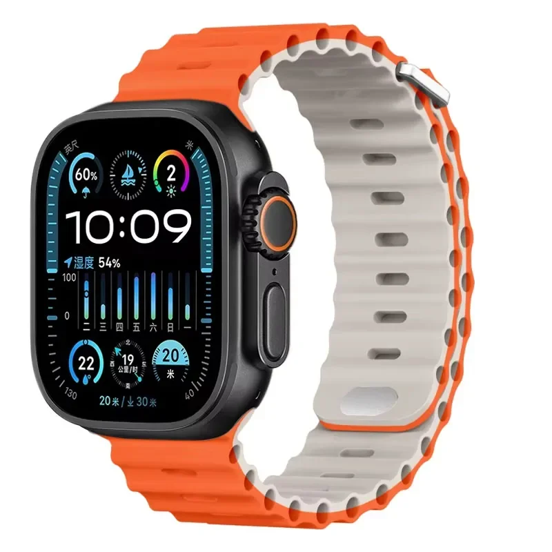 Ocean Soft Silicone Strap - Comfortable Watch Band in Multiple Sizes