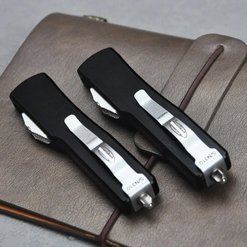 Mini Micro OTF TechKnife UTX-70 UTX UT85 Series D2 Blade Camping Outdoor Self Defense Pocketknives CNC Aluminum Handle EDC Tools 4