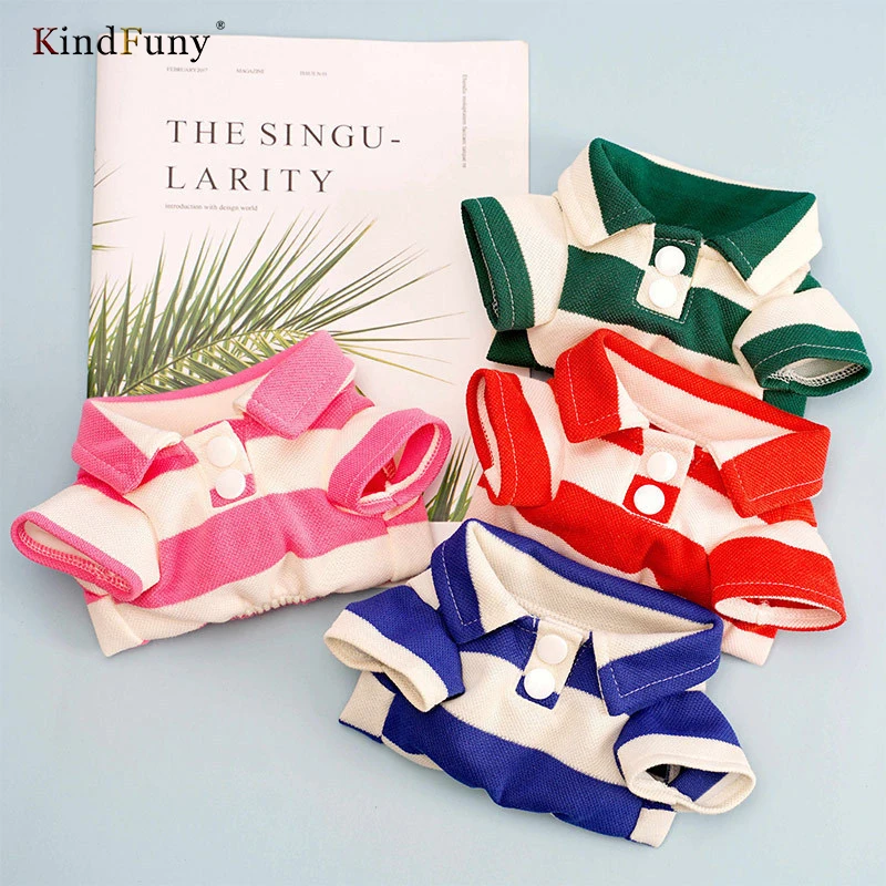 

KindFuny Dog Clothes New Summer Striped Two-Legged Teddy Bichon Pomeranian Fa Fight Cat Clothes Thin Pet Clothes