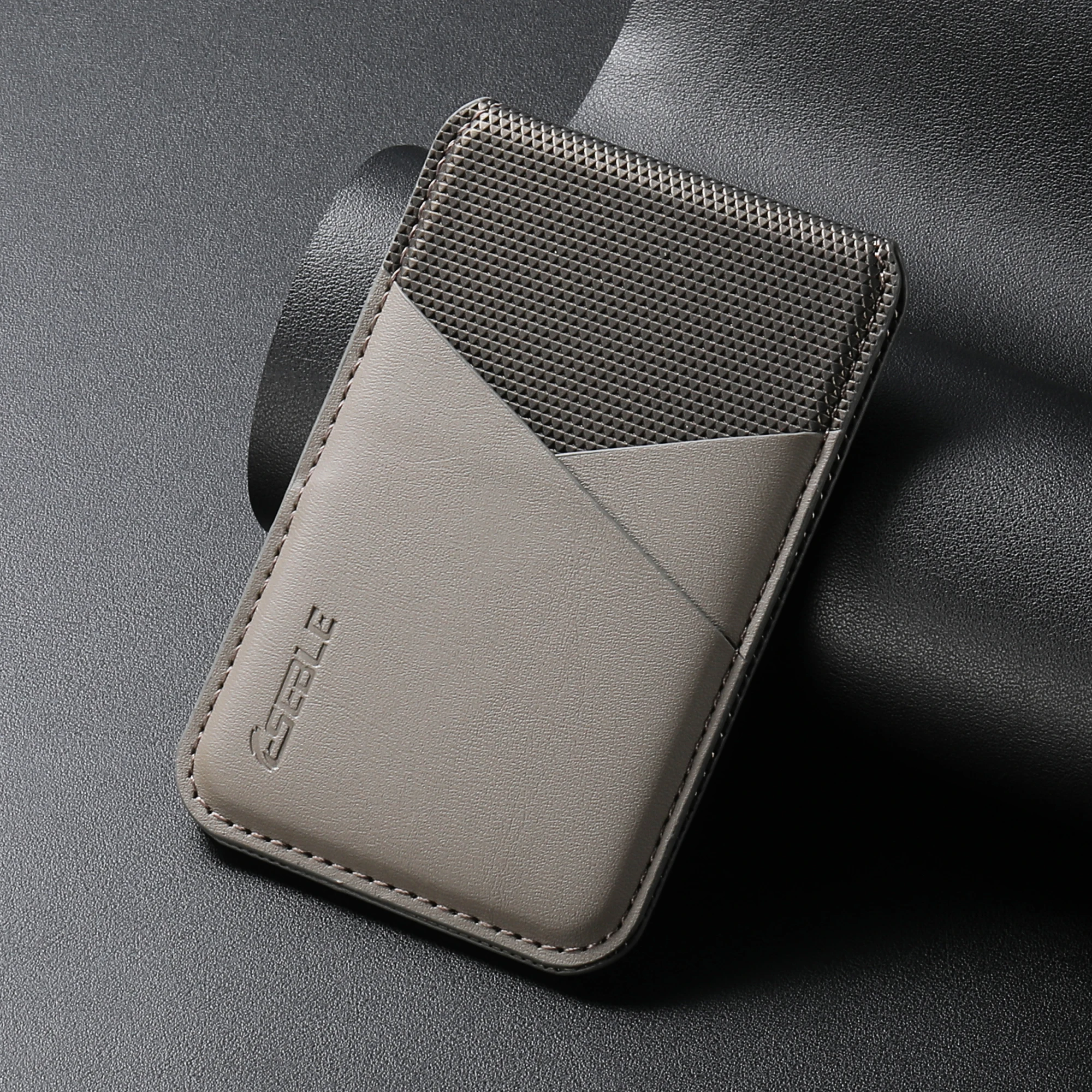 Luxury Leather MagSafe Magnetic Card Holder with RFID Protection