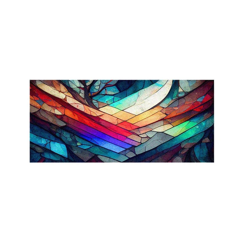 Description Picture 4 of item45x100cm Colorful Pattern Privacy Window Stickers Static Cling Stained Glass Decal Home Living Room DIY Window Decorative Film